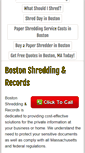 Mobile Screenshot of bostonpapershredding.com